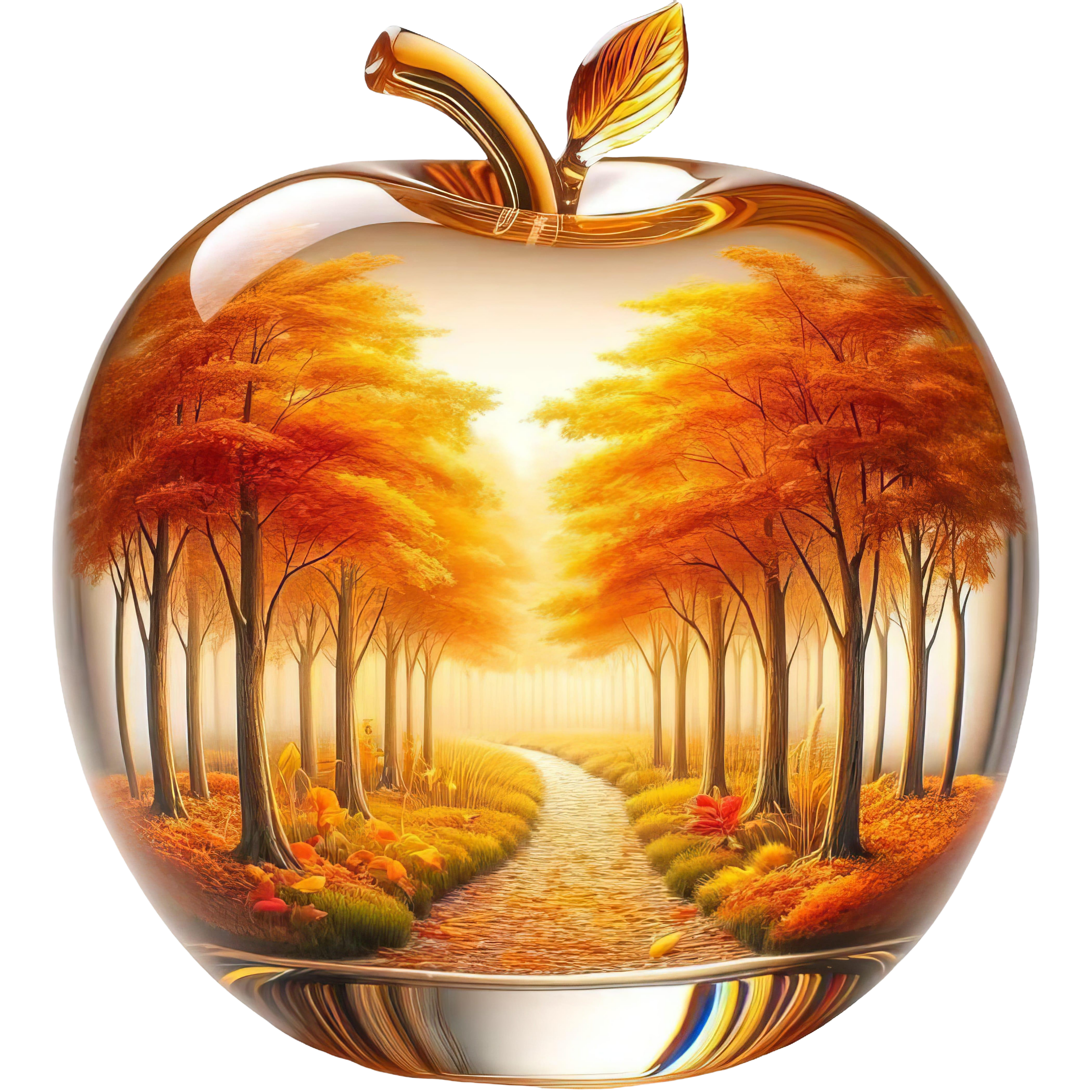 Autumn in an Apple Heat Transfer