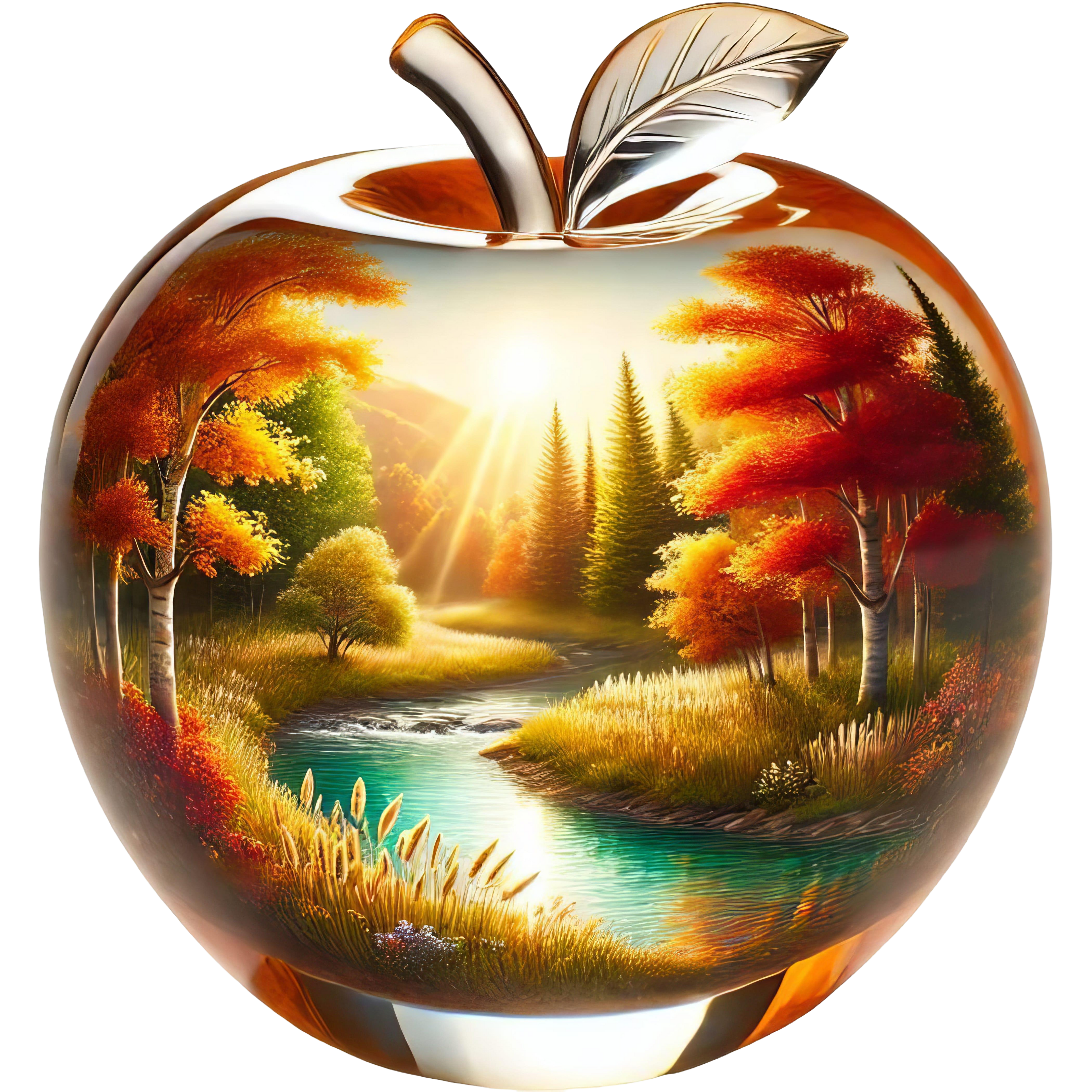 Autumn in an Apple Heat Transfer
