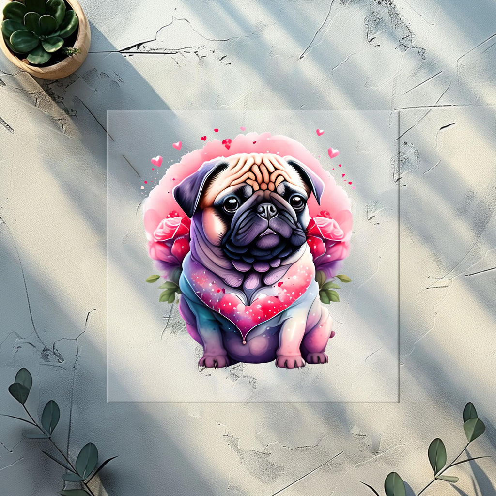 Luv Pugs Heat Transfer