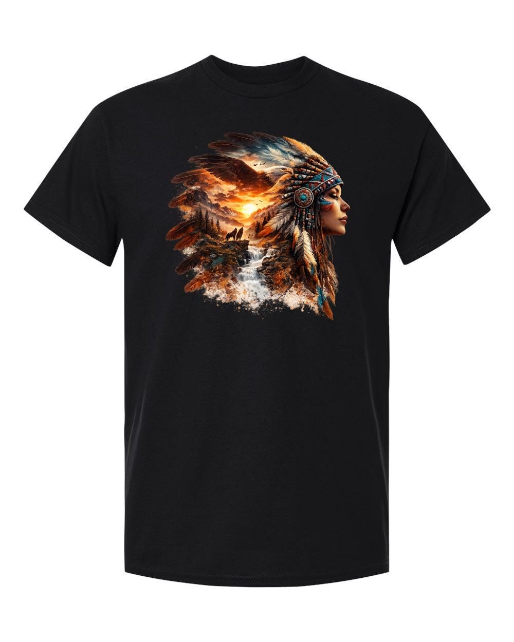 Native Americans Graphic T-shirt S-5X