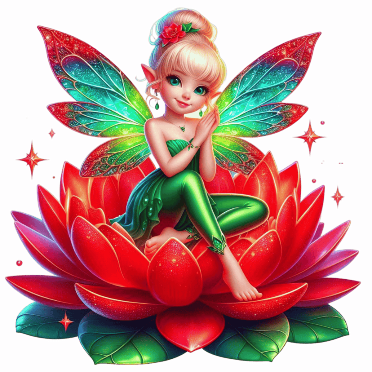 Floral Fairies Heat Transfer