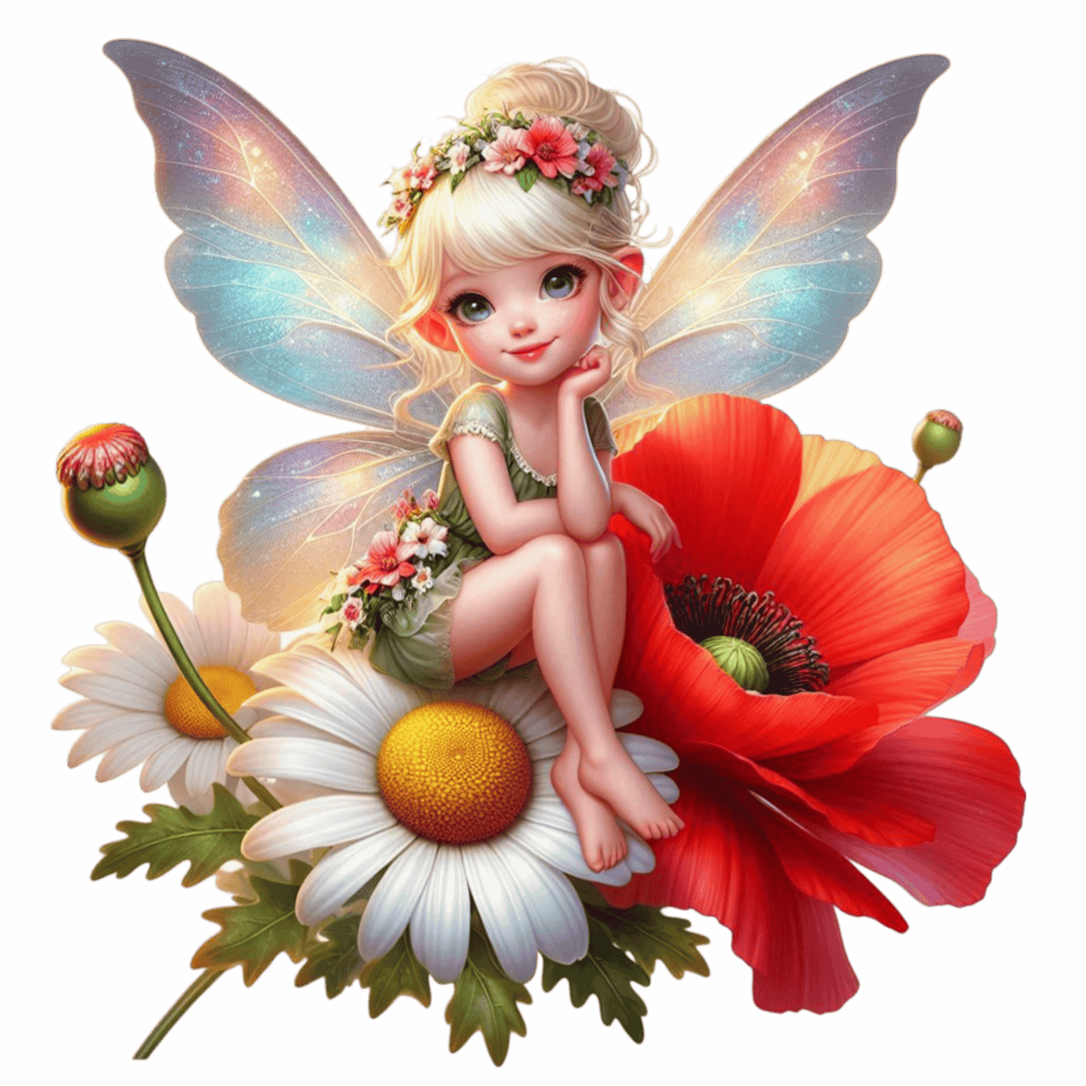 Floral Fairies Heat Transfer