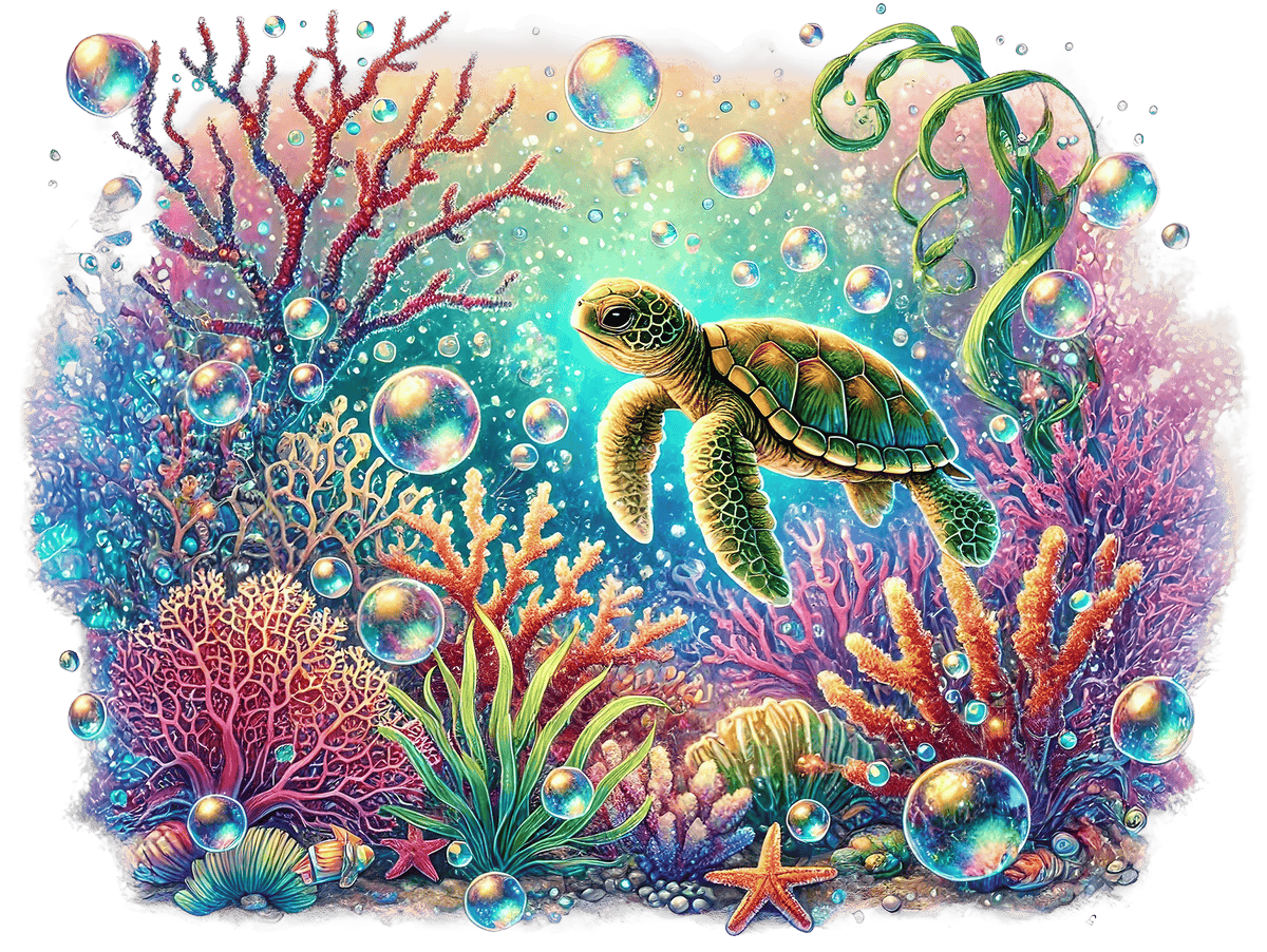 Baby Sea Turtles P1 Heat Transfer