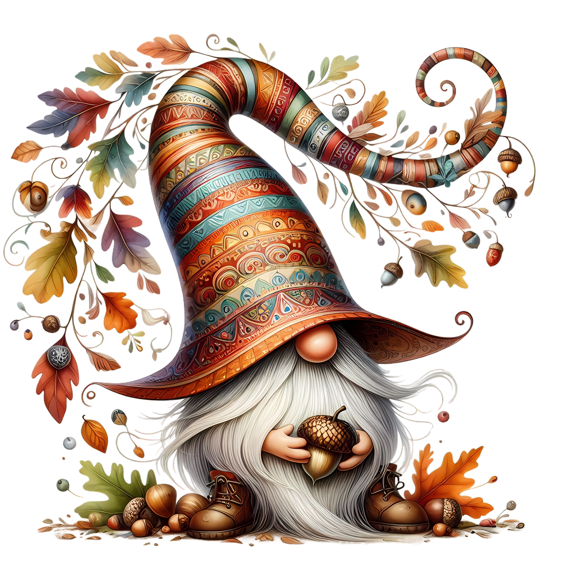 Cute Fall Gnomes Graphic T-shirt S-5X