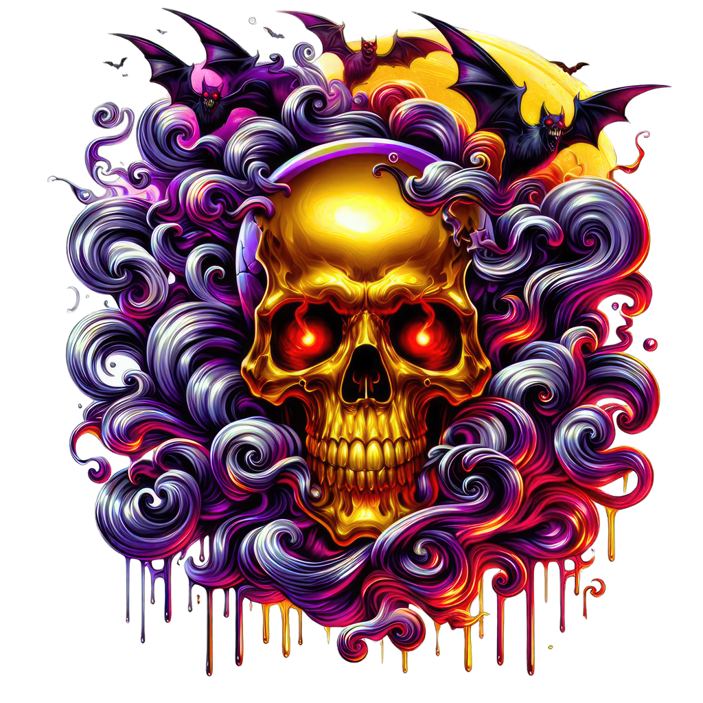 Horror Skulls Graphic T-shirt S-5X