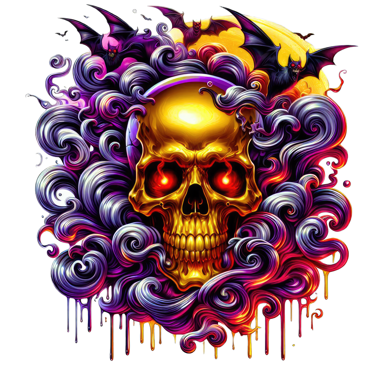 Horror Skulls Graphic T-shirt S-5X