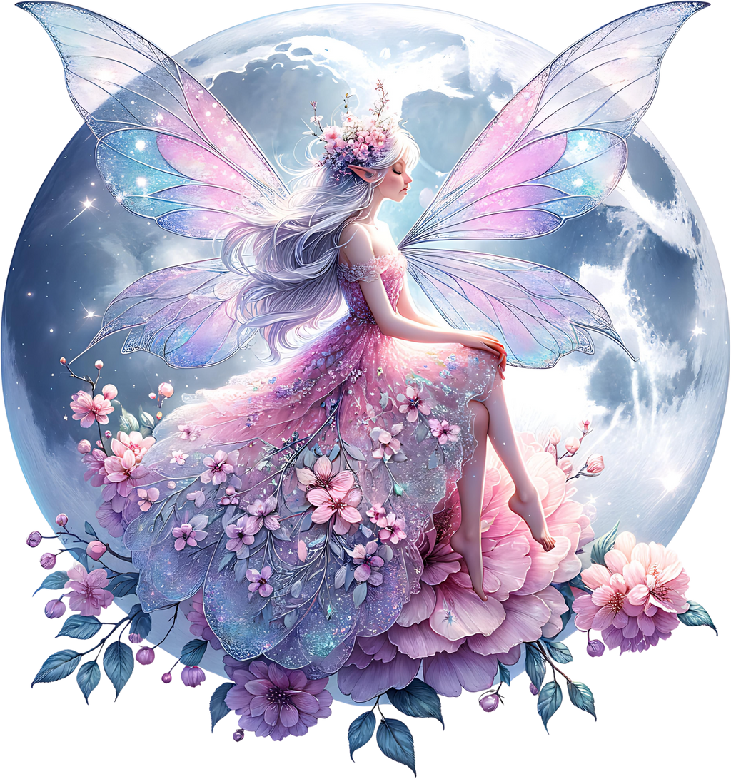 Romantasy Moon Fairy Heat Transfer