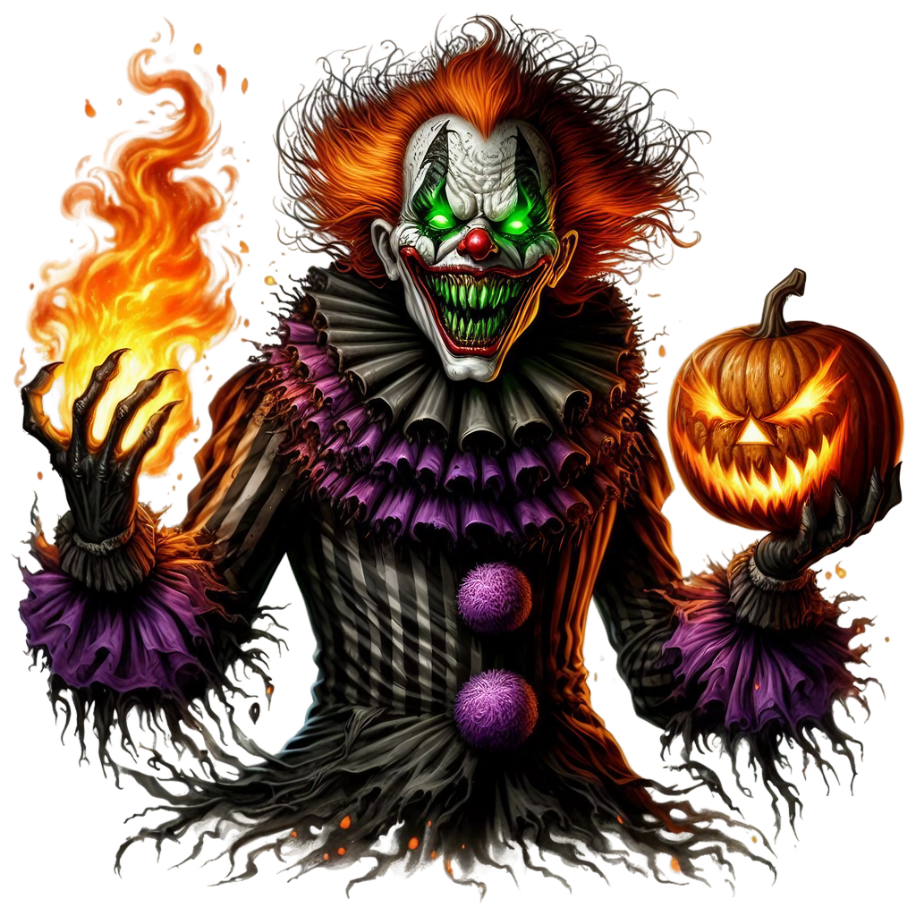 Spooky Clowns Heat Transfer