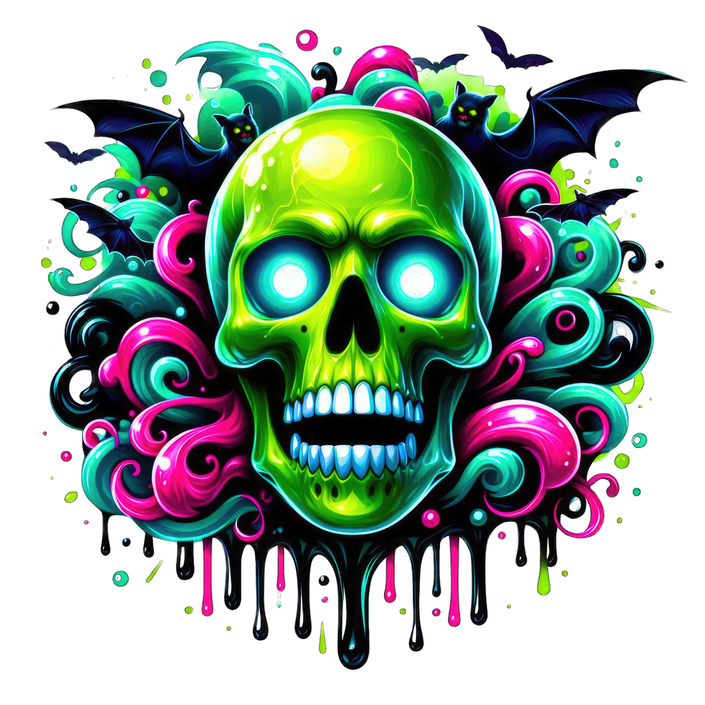 Horror Skulls Graphic T-shirt S-5X