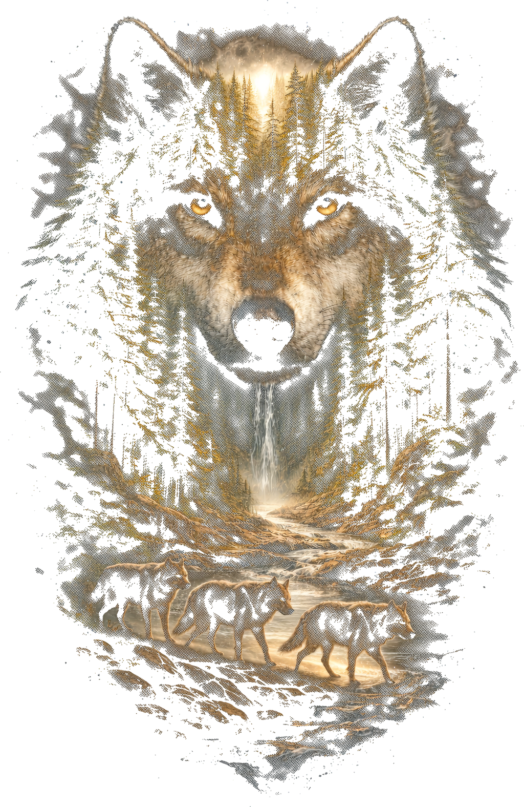 Fantasy Creatures & Wild Animals Graphic T-shirt S-5X Black Only
