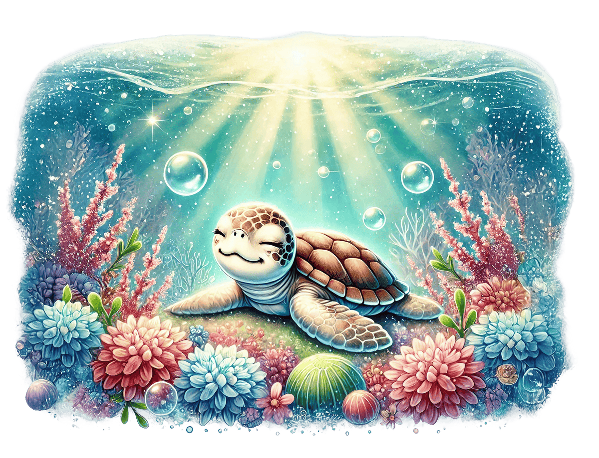 Baby Sea Turtles P1 Heat Transfer