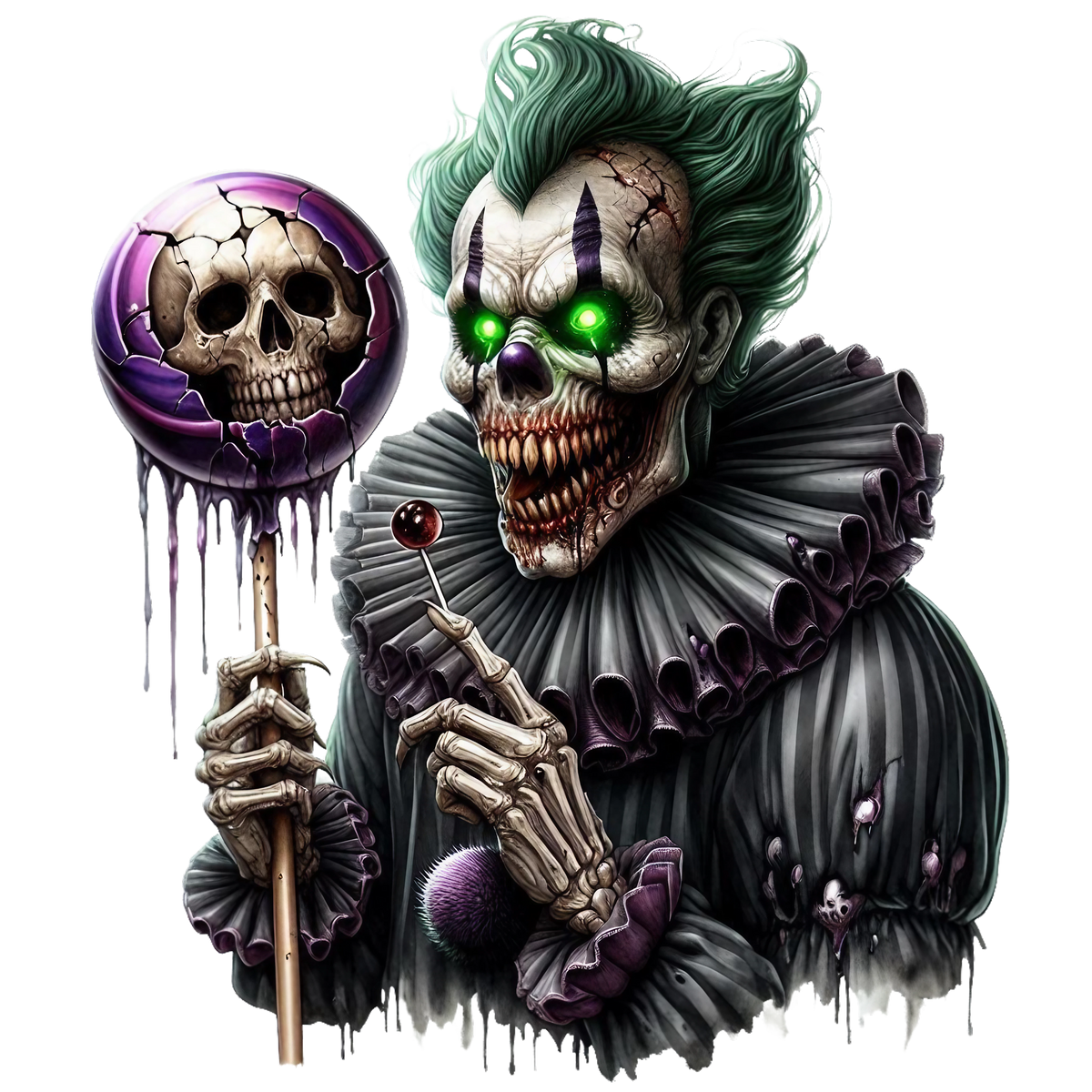 Spooky Clowns Heat Transfer