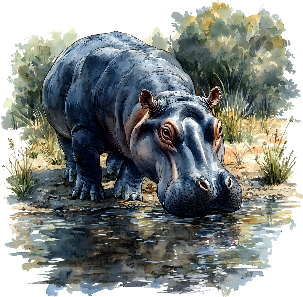 African Safari Animals Heat Transfer