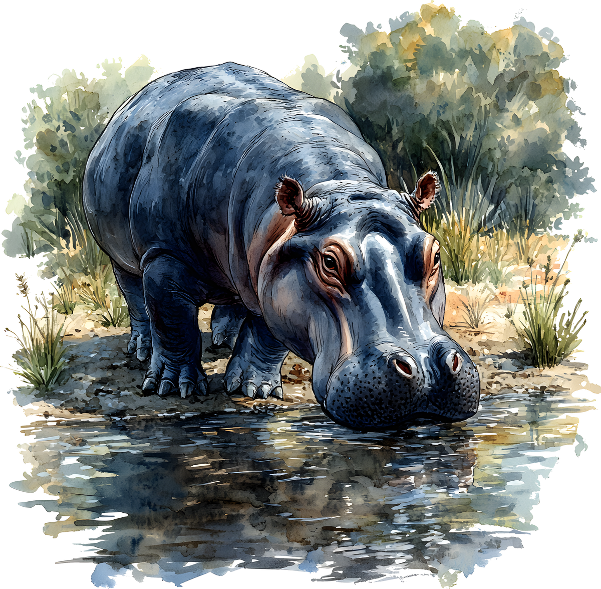 African Safari Animals Heat Transfer