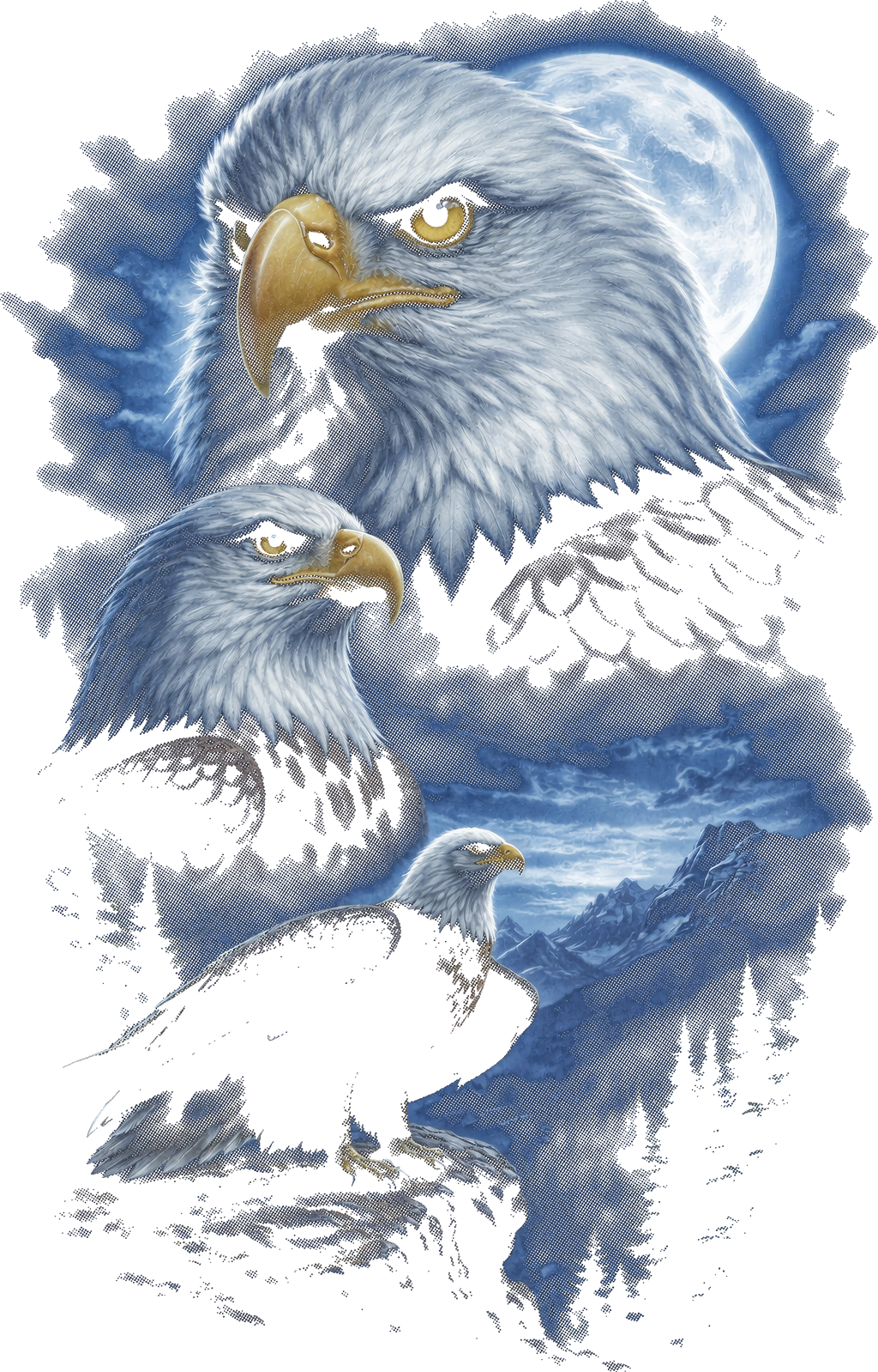 Fantasy Creatures & Wild Animals Graphic T-shirt S-5X Black Only