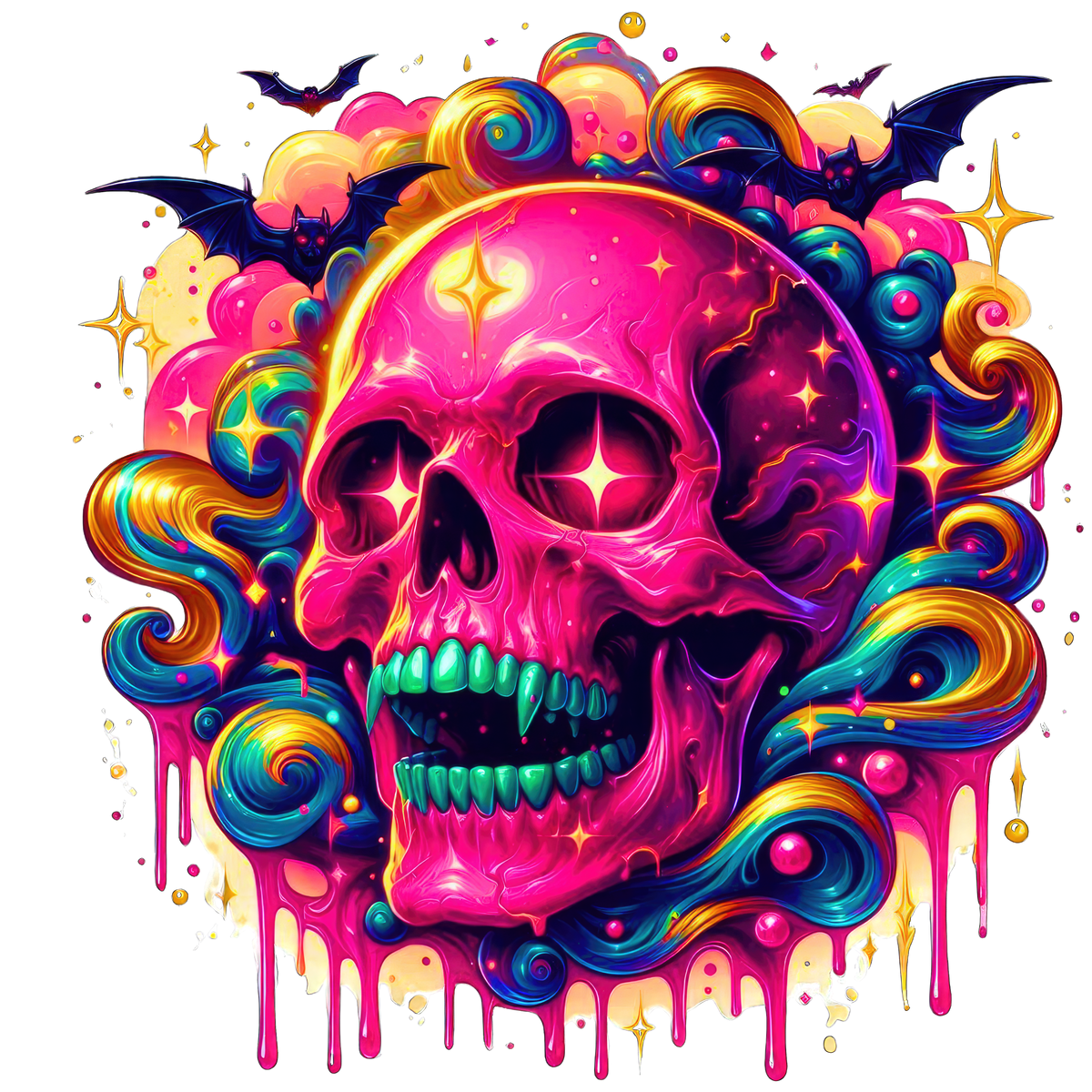 Horror Skulls Graphic T-shirt S-5X
