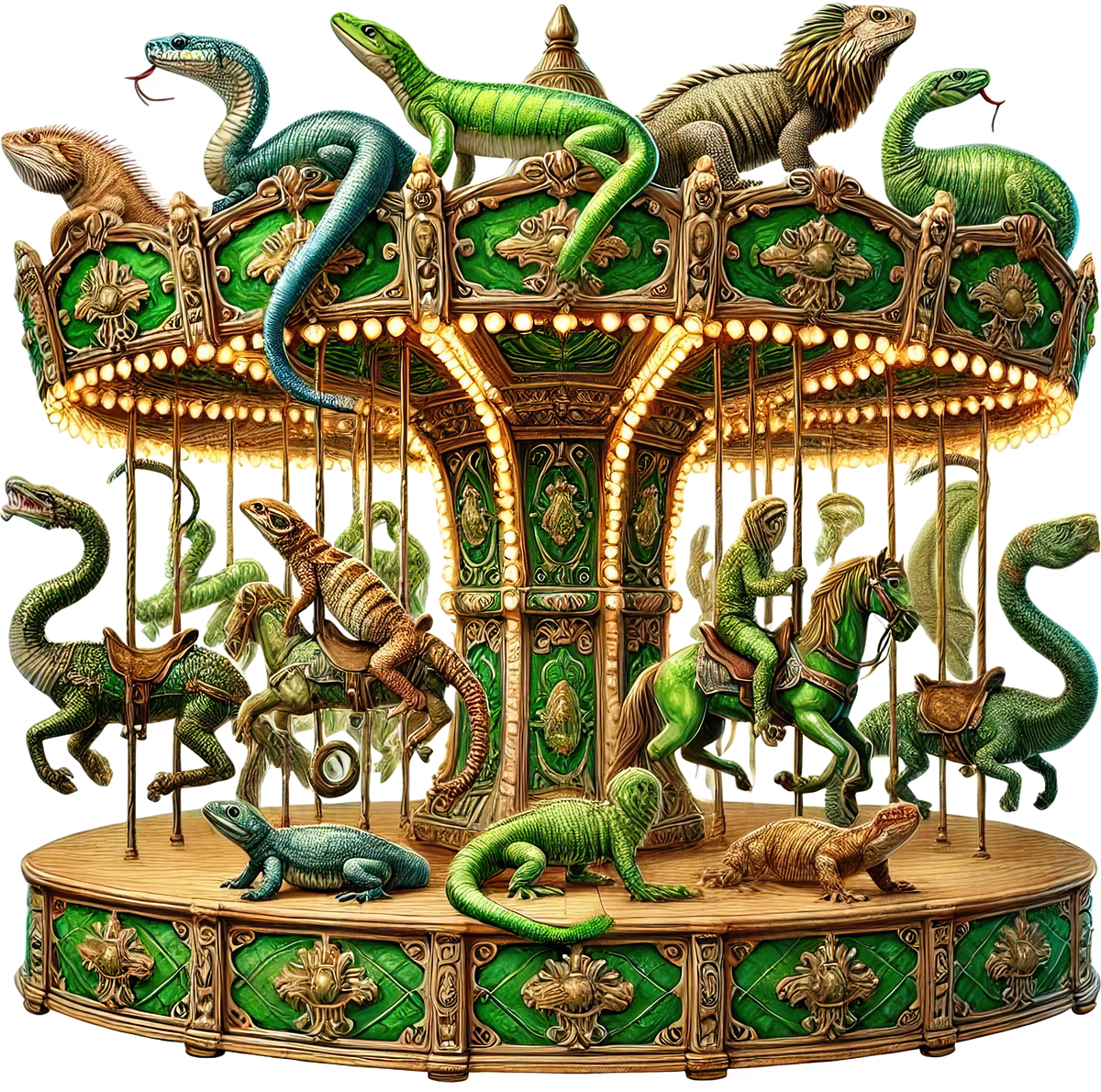 Animal Carousels Heat Transfer