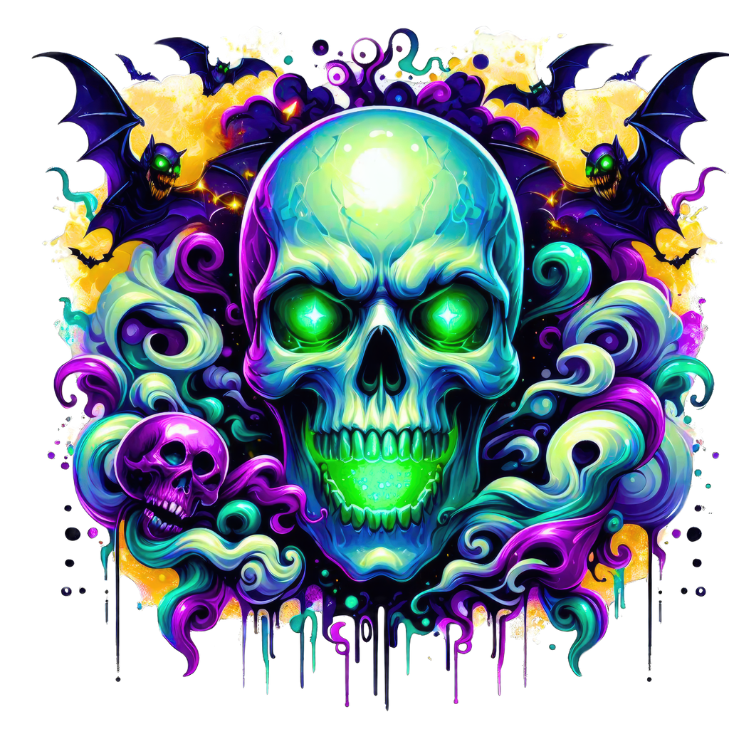 Horror Skulls Graphic T-shirt S-5X