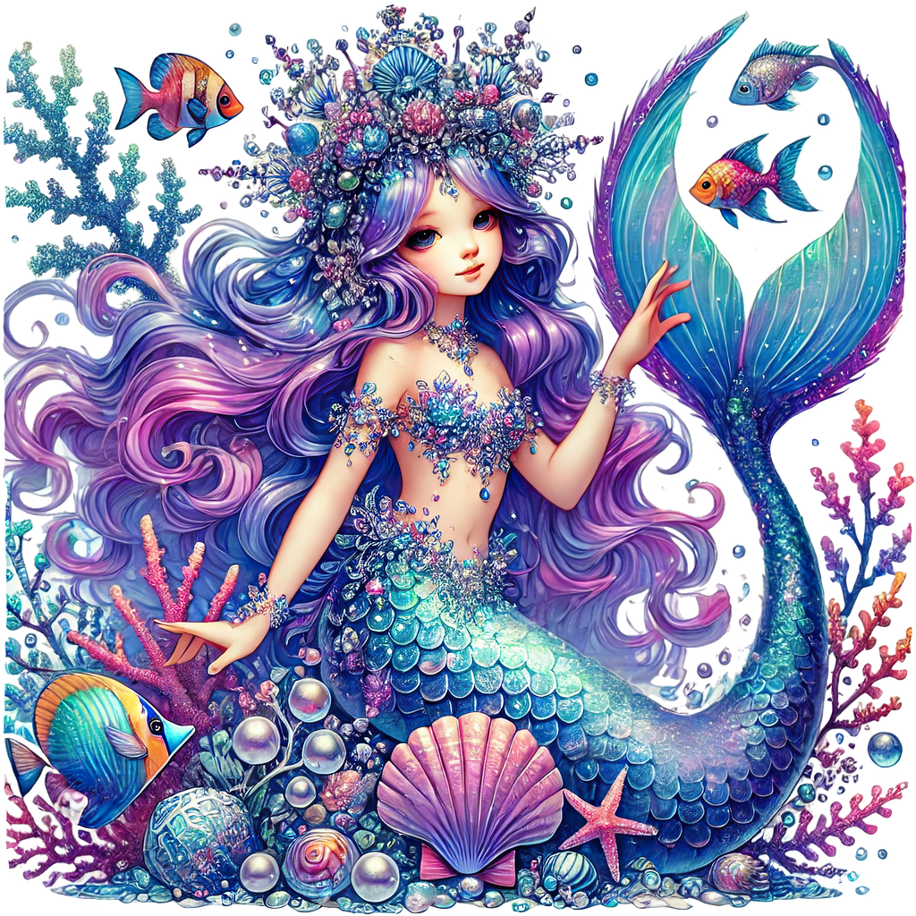 Mystic Mermaids Graphic T-shirt S-5X