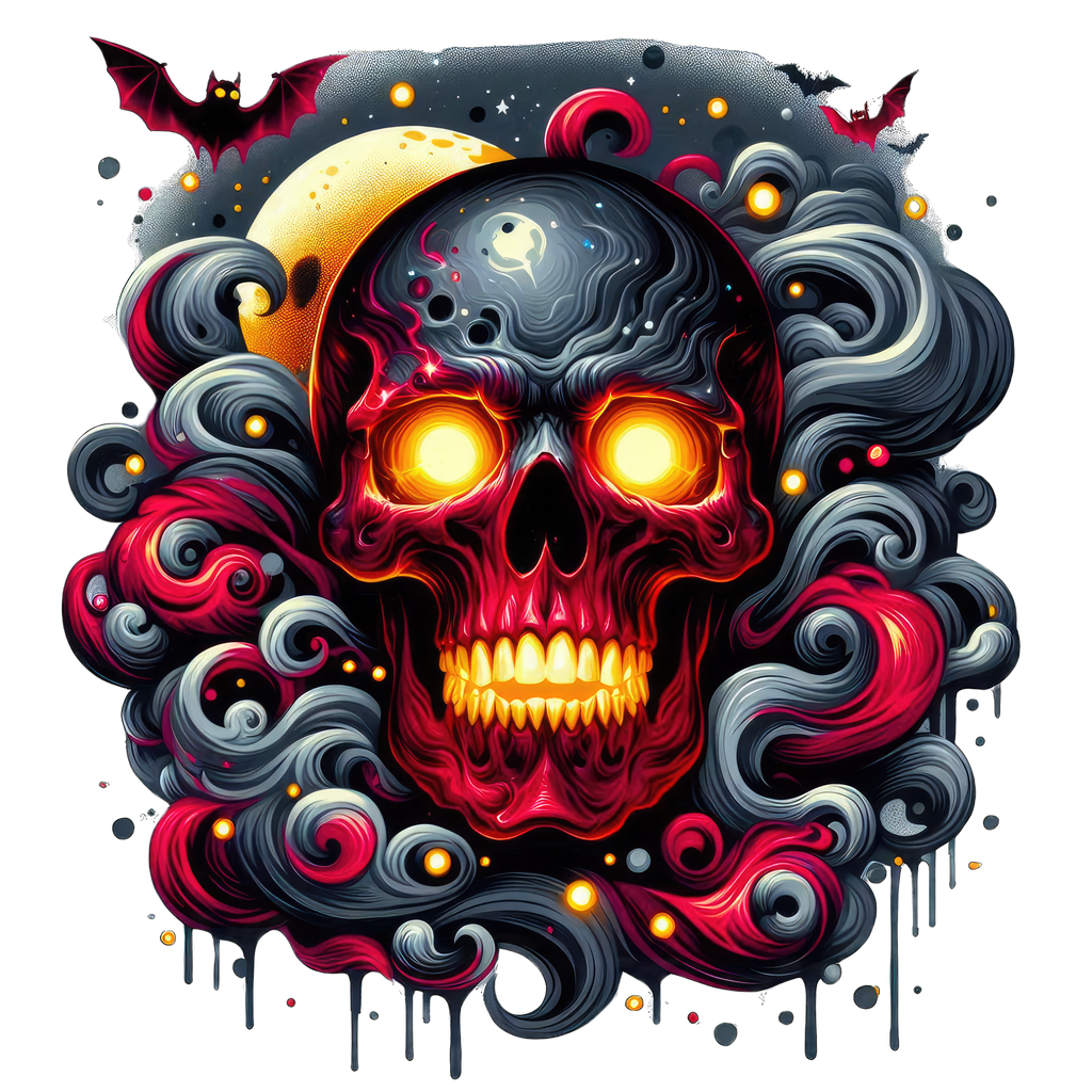 Horror Skulls Graphic T-shirt S-5X