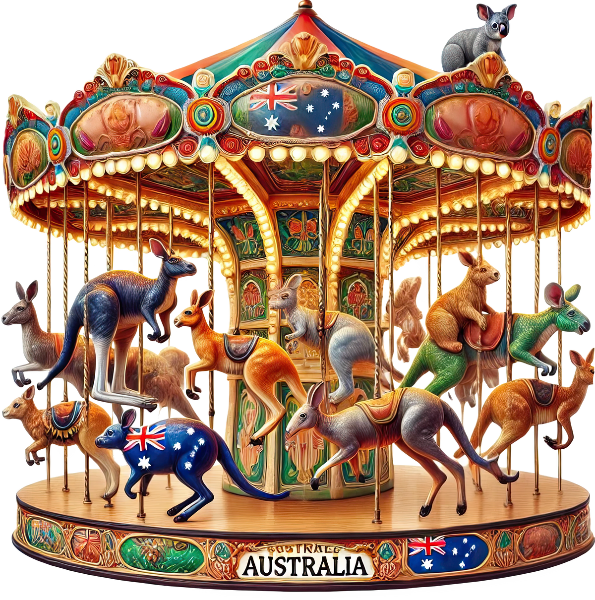Animal Carousels Heat Transfer