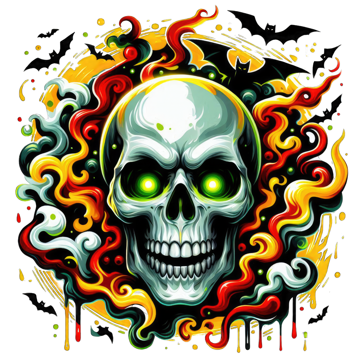 Horror Skulls Graphic T-shirt S-5X