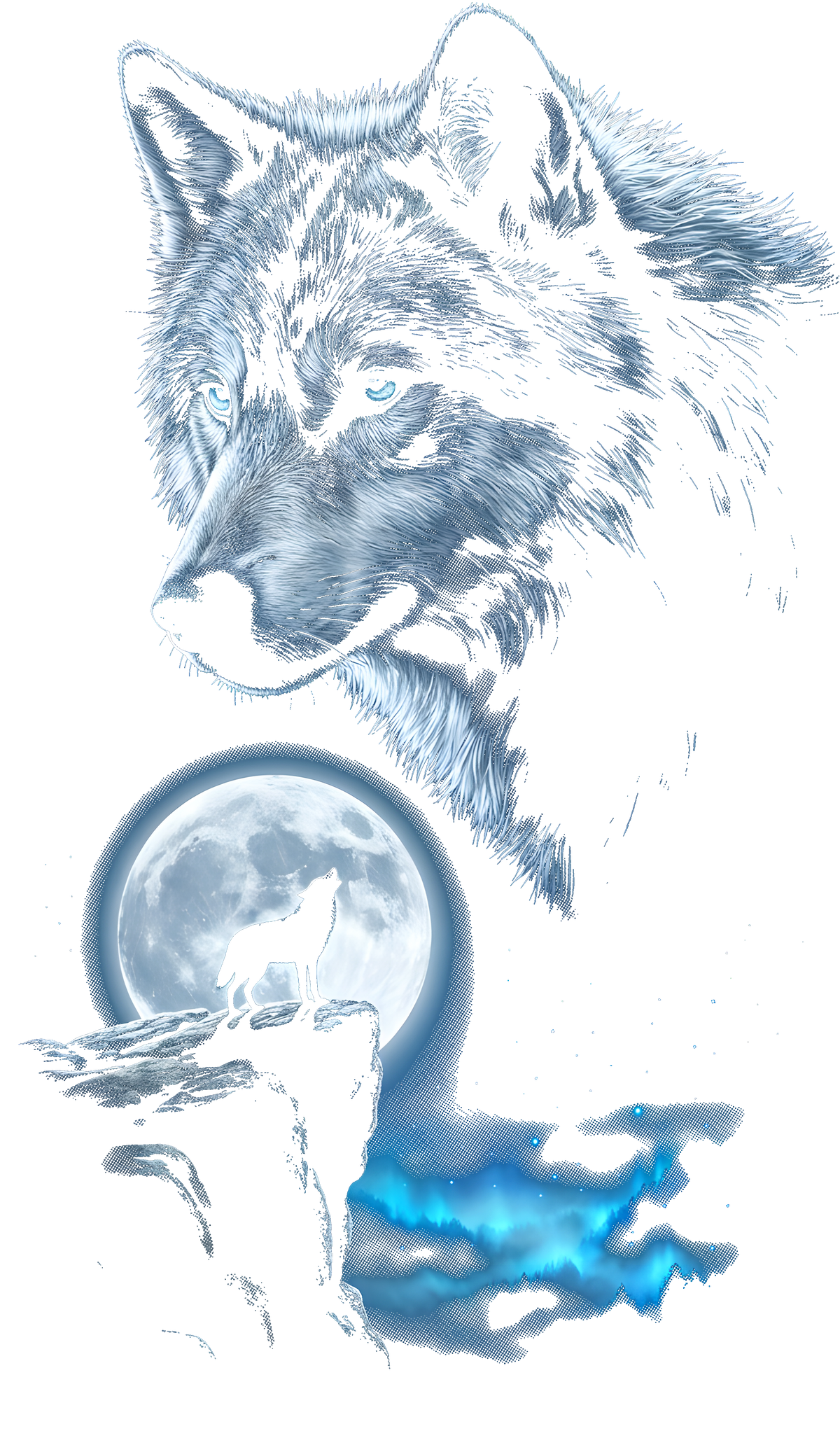 Fantasy Creatures & Wild Animals Graphic T-shirt S-5X Black Only