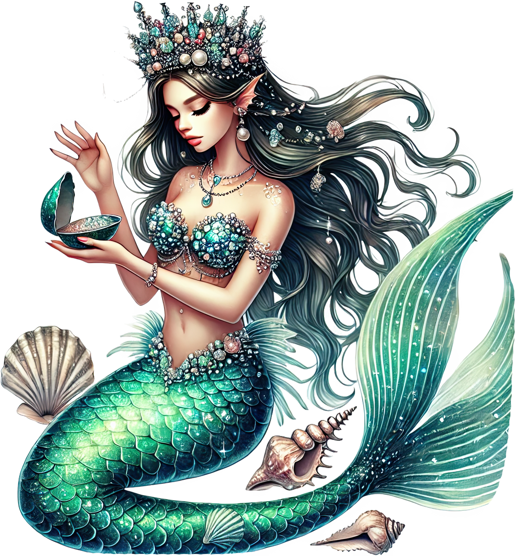 Mystic Mermaids Graphic T-shirt S-5X