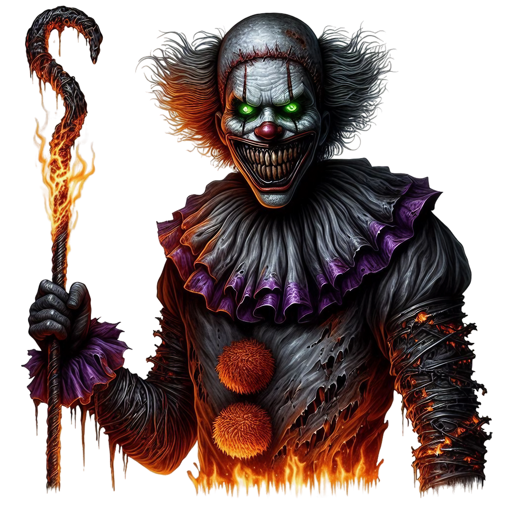 Spooky Clowns Heat Transfer