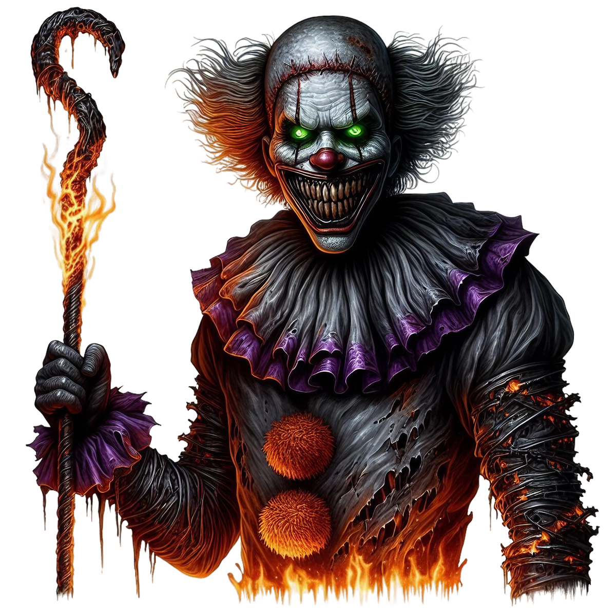 Spooky Clowns Heat Transfer