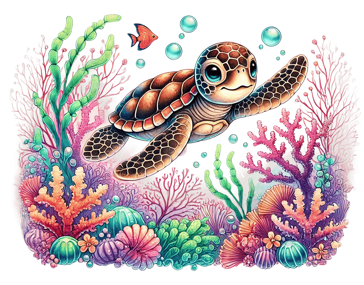 Baby Sea Turtles P1 Heat Transfer