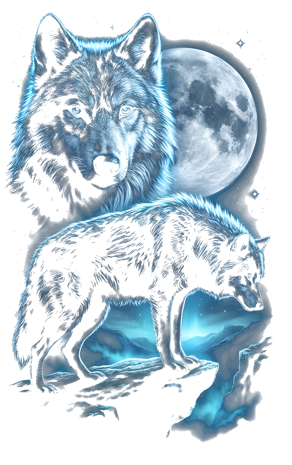 Fantasy Creatures & Wild Animals Graphic T-shirt S-5X Black Only