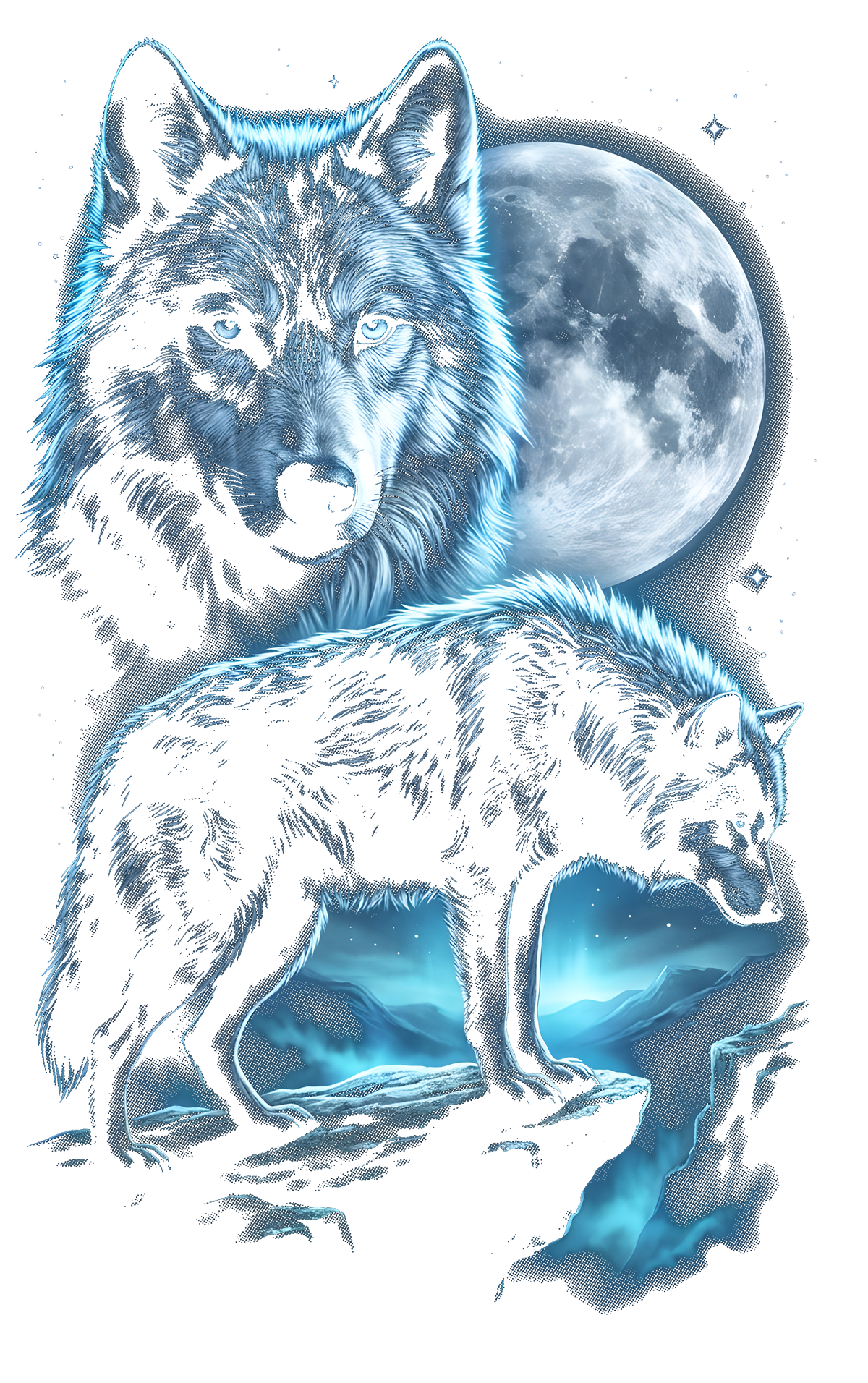Fantasy Creatures & Wild Animals Graphic T-shirt S-5X Black Only