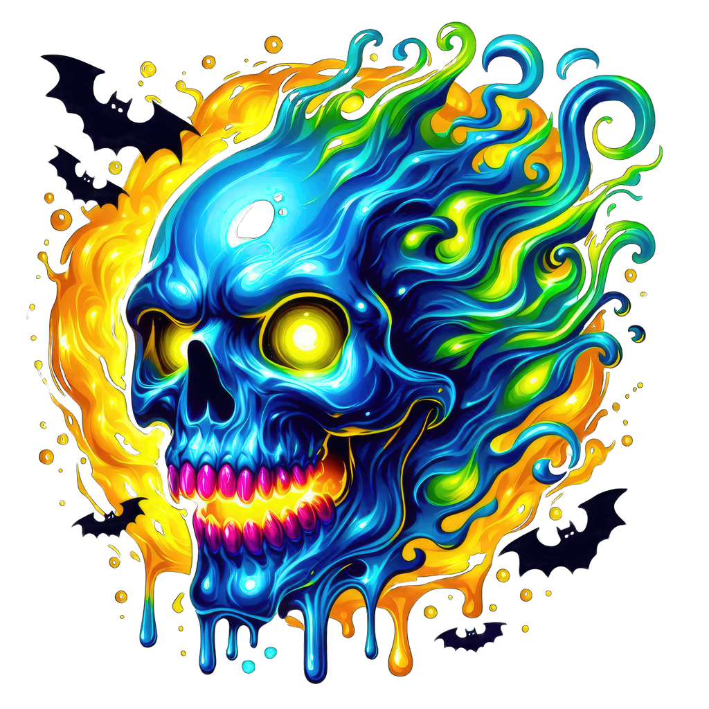 Horror Skulls Graphic T-shirt S-5X