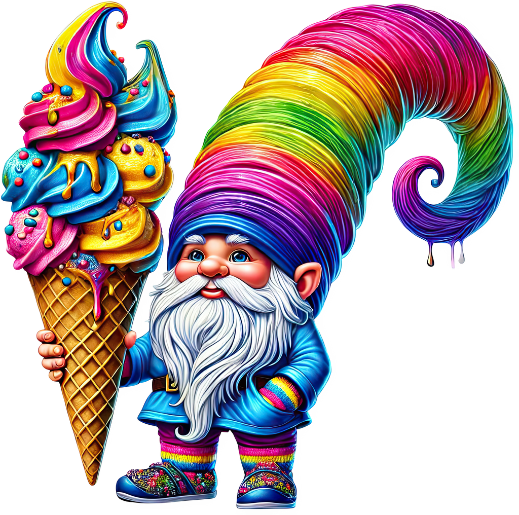 Ice Cream Gnome Heat Transfer