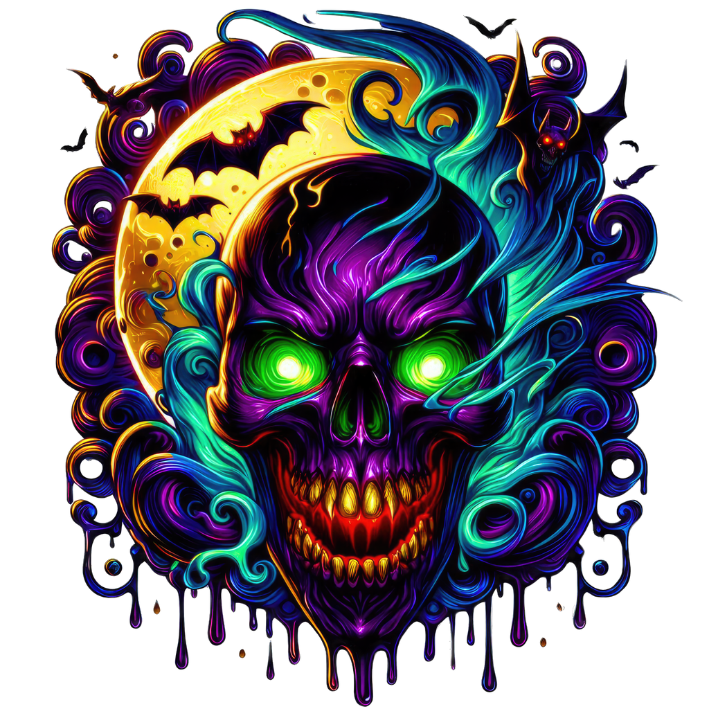 Horror Skulls Graphic T-shirt S-5X