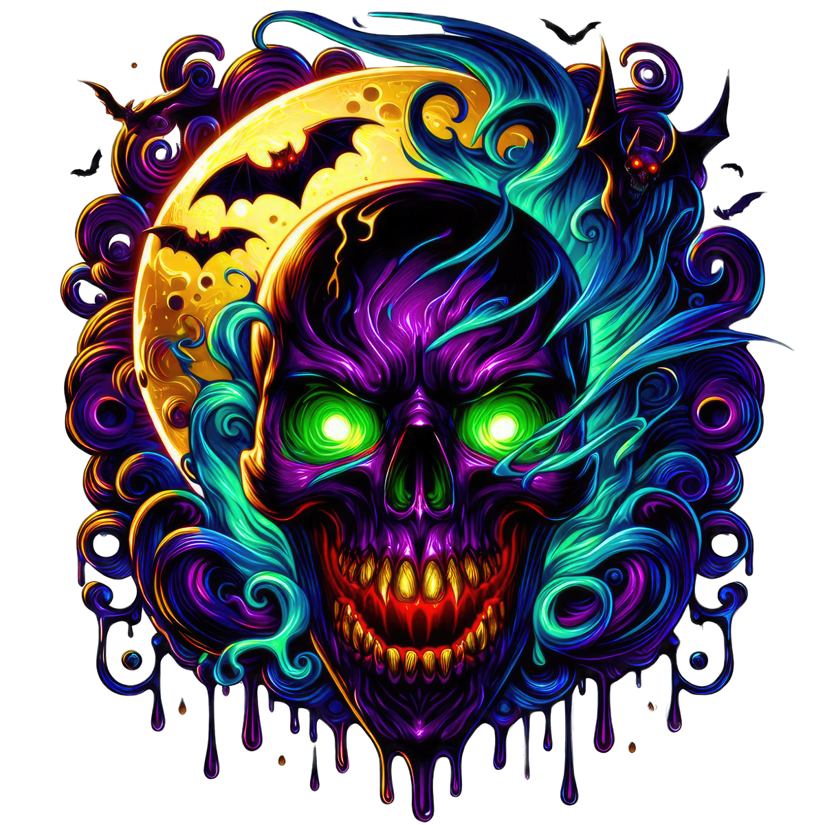 Horror Skulls Graphic T-shirt S-5X