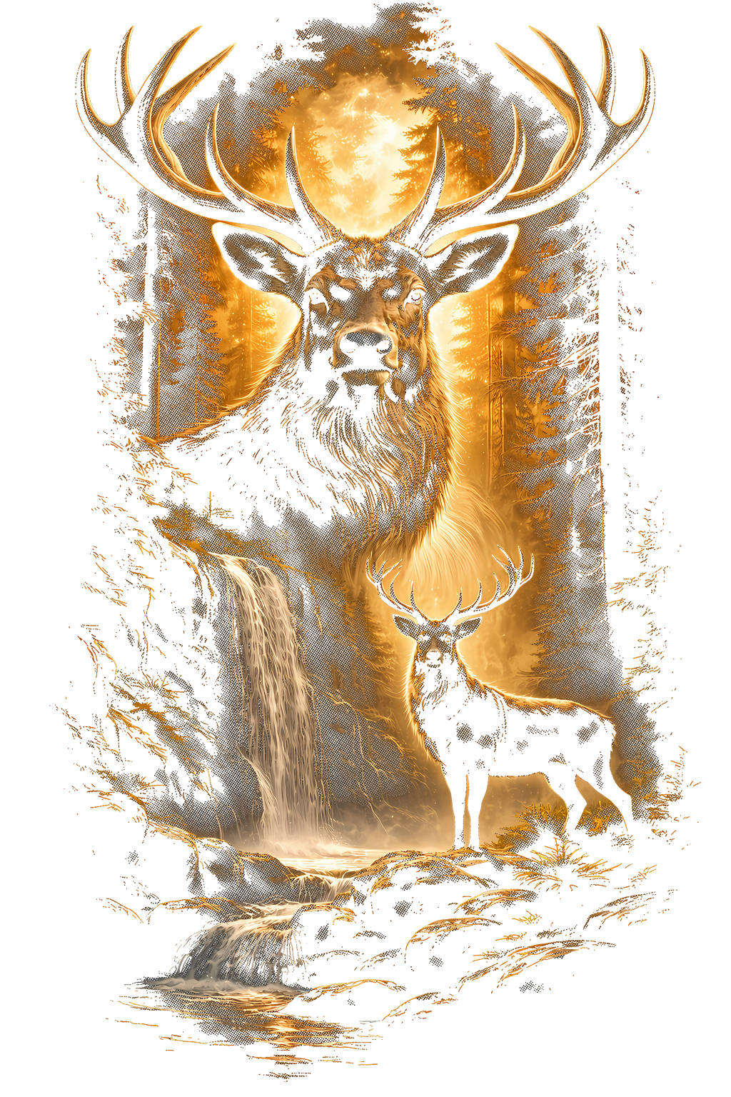Fantasy Creatures & Wild Animals Graphic T-shirt S-5X Black Only