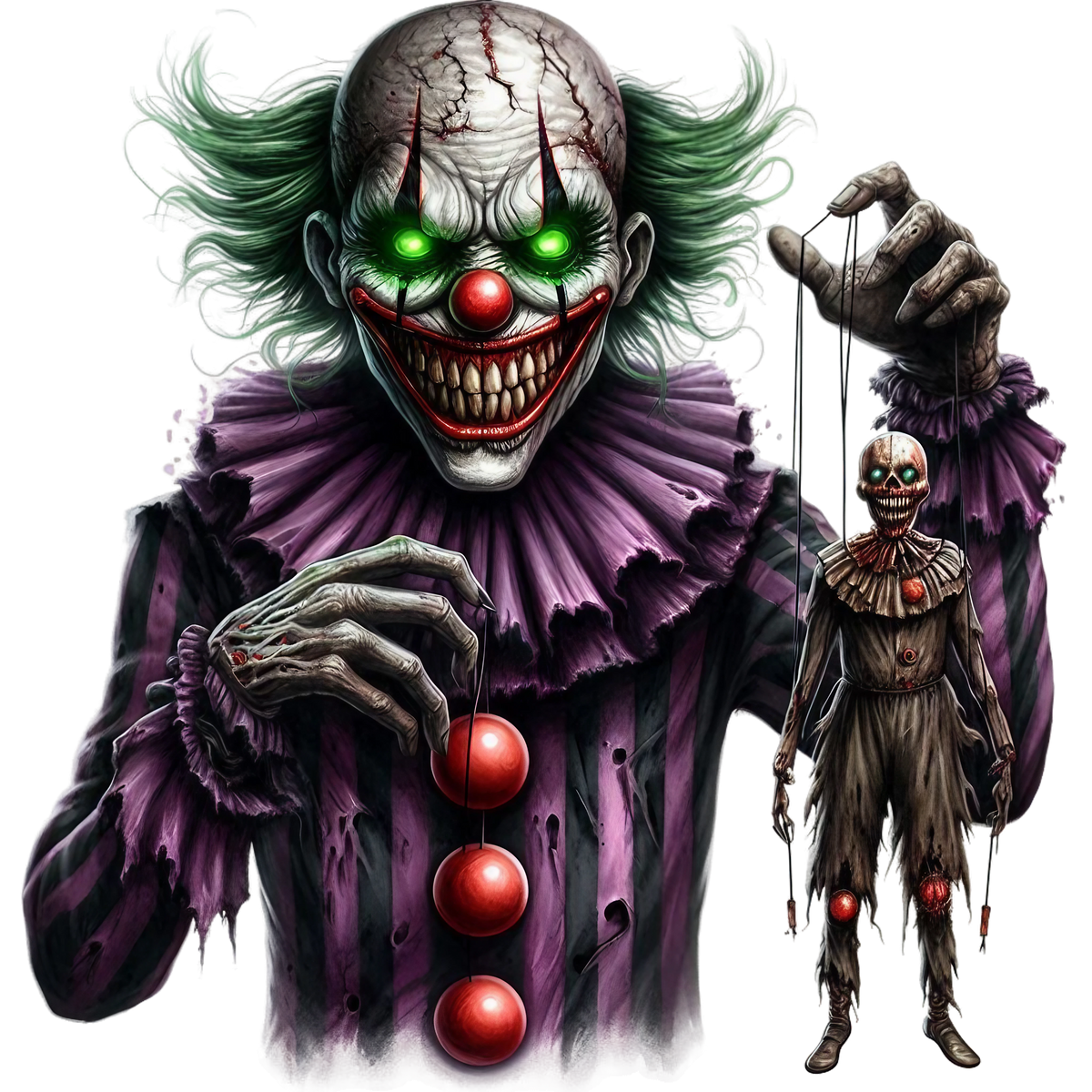 Spooky Clowns Heat Transfer