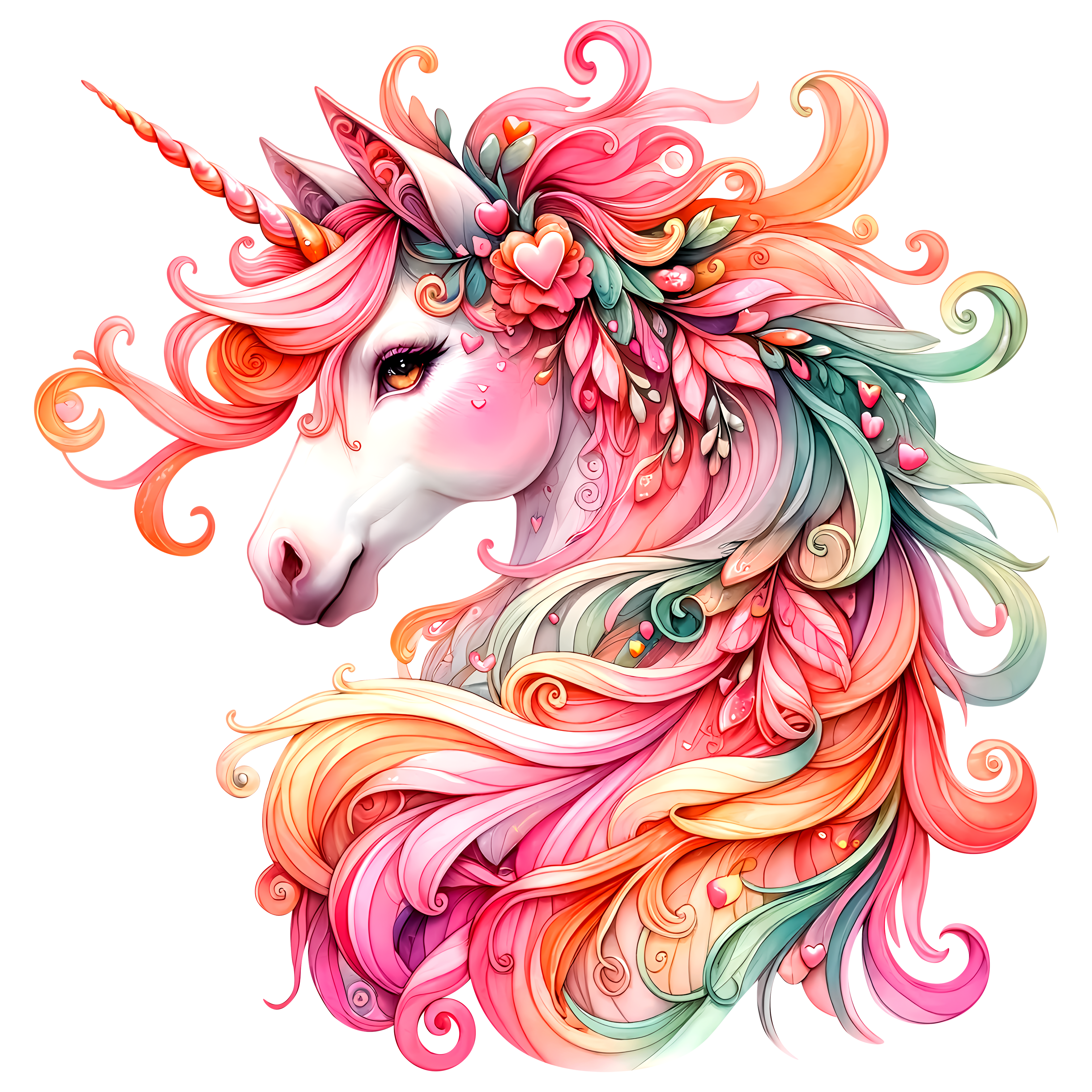 Unicorns and Hearts Heat Transfer