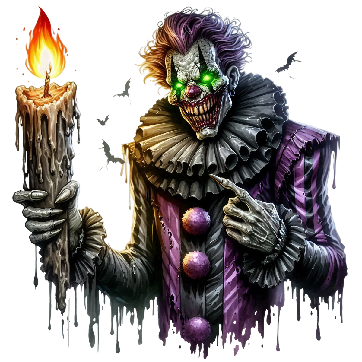 Spooky Clowns Heat Transfer