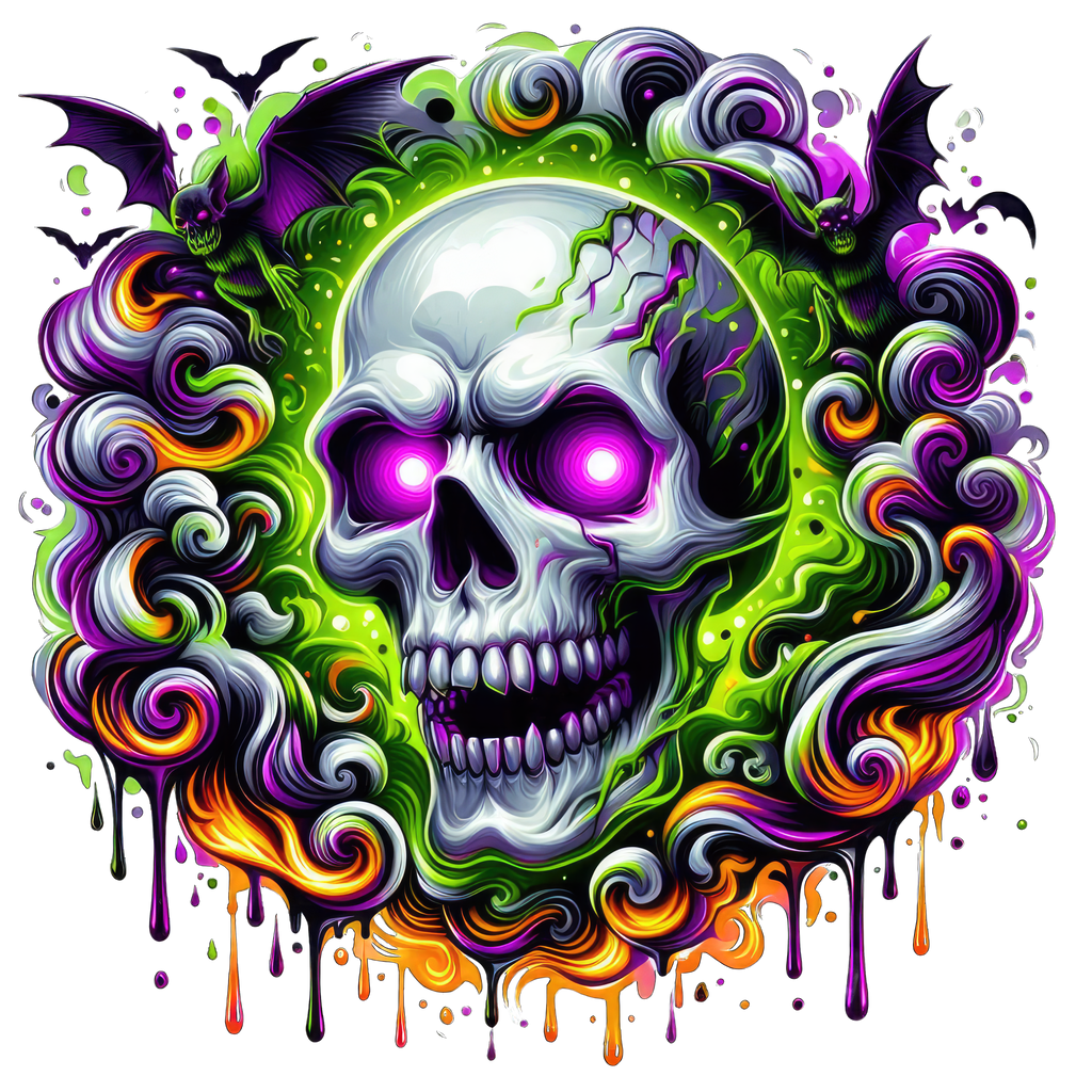 Horror Skulls Graphic T-shirt S-5X