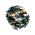 Mixed Nature Designs Double Exposure Heat Transfer