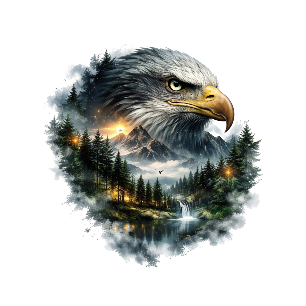 Mixed Nature Designs Double Exposure Heat Transfer