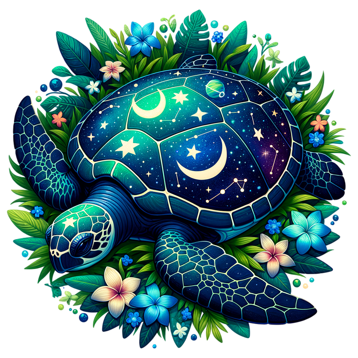Tropical Turtles Graphic T-shirt S-5X