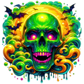 Horror Skulls Graphic T-shirt S-5X