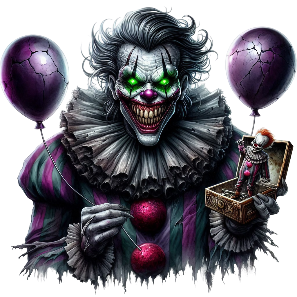 Spooky Clowns Heat Transfer