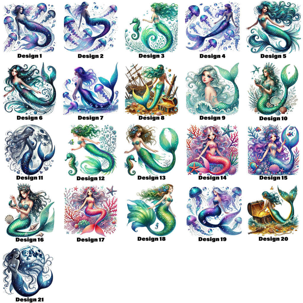 Mystic Mermaids Graphic T-shirt S-5X