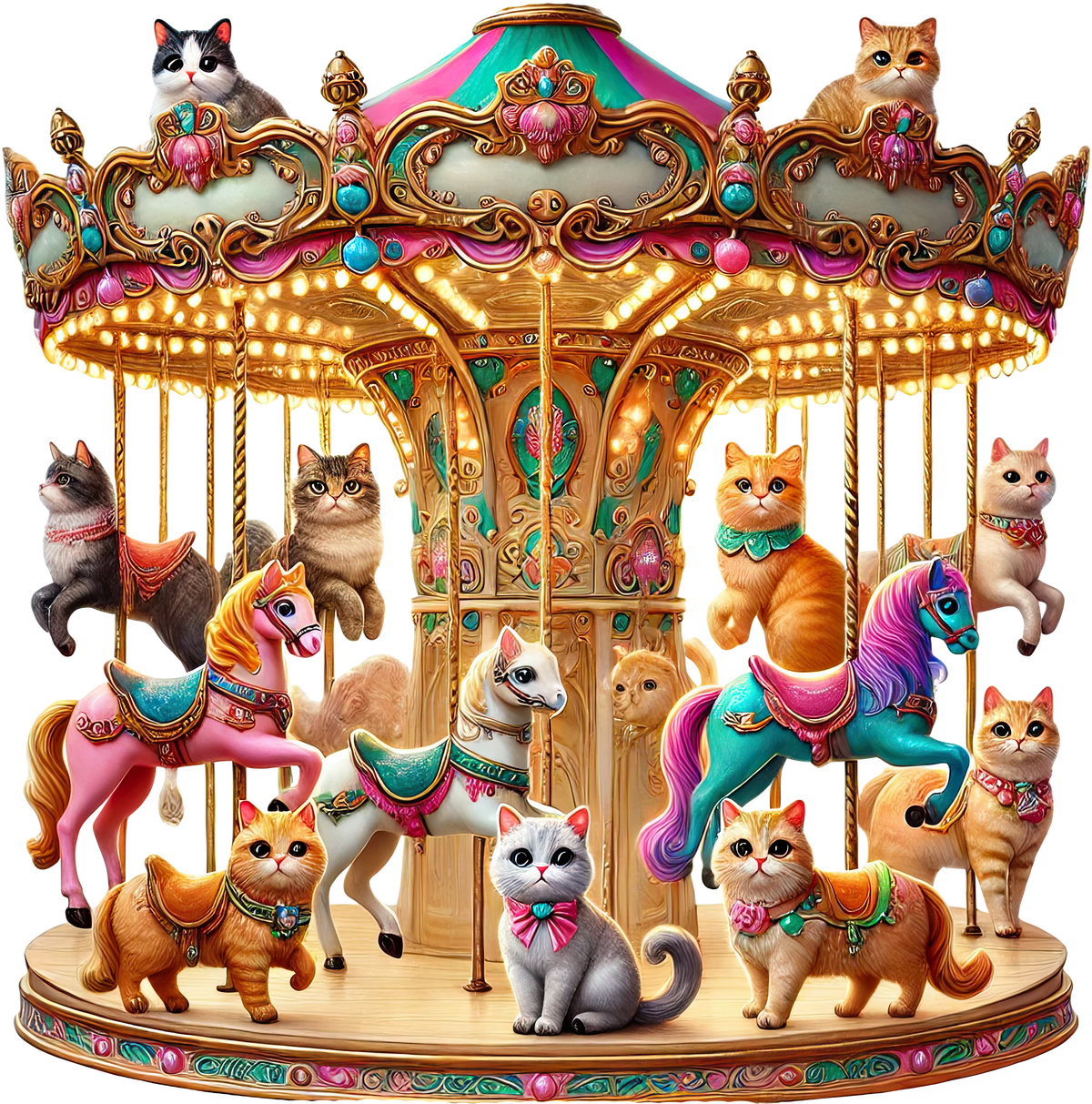 Animal Carousels Heat Transfer