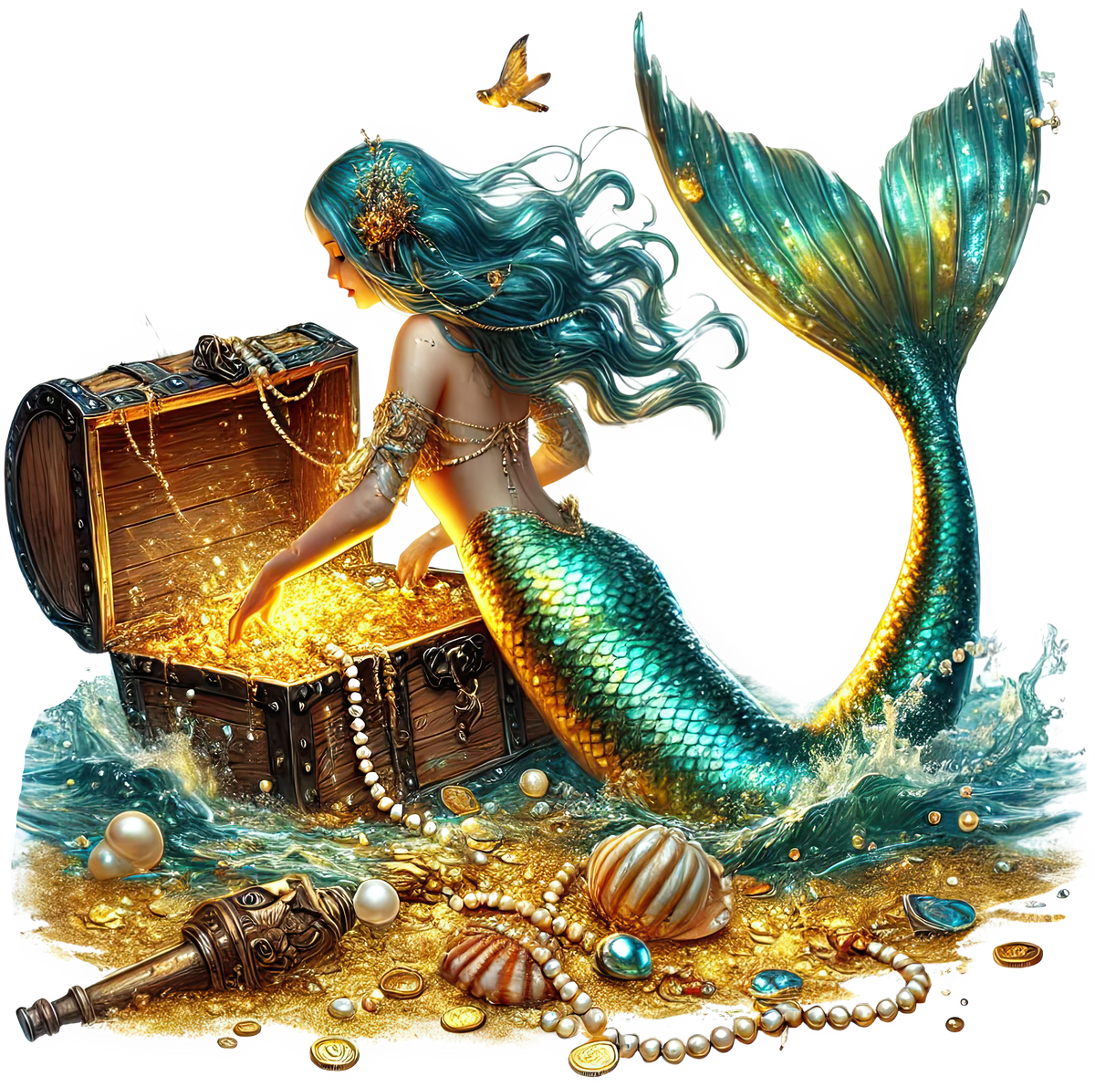 Mystic Mermaids Graphic T-shirt S-5X
